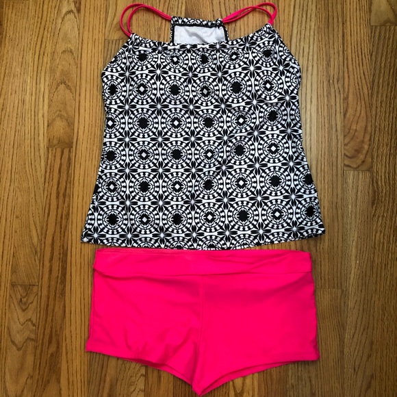 unknown Other - Boutique 2 Piece Swim Tankini Boy Shorts XL